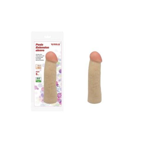manson, Extensie/manson Penis Extension Sleeve No. 1, Natural, 21.5 Cm, pasiune.ro