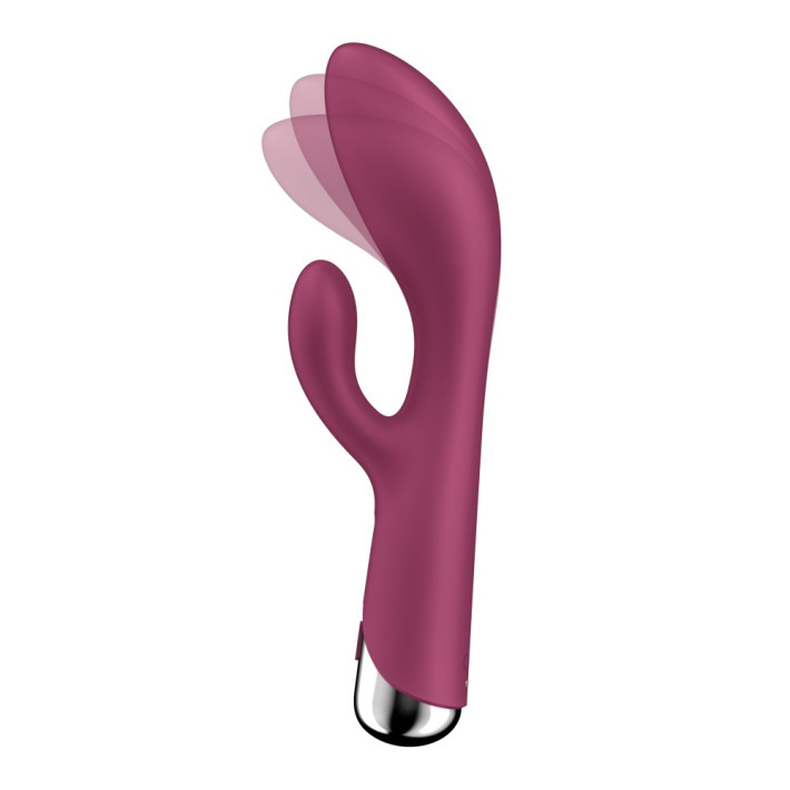 Vibrator Cu Rotatii Spinning Rabbit 1, Rosu, 20 Cm 2