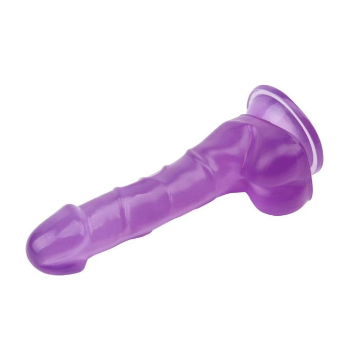 Dildo Clasic Cu Ventuza, Mov, 19.5 Cm 4