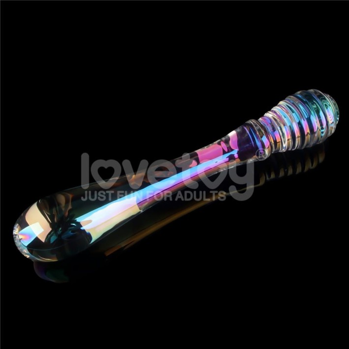 Dildo Sticla Twilight Gleam Glass Dildo- Twin Pleasures, Transparent, 20.5 Cm 4
