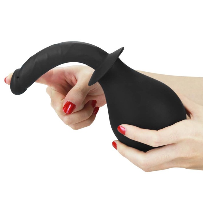 Irigator Intim Bondage Fetish Deluxe Douche, Negru 2