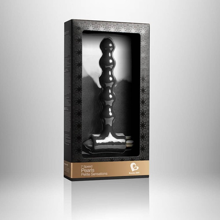 Vibrator Anal Pearls Petite Sensations, Negru, 17 Cm 2