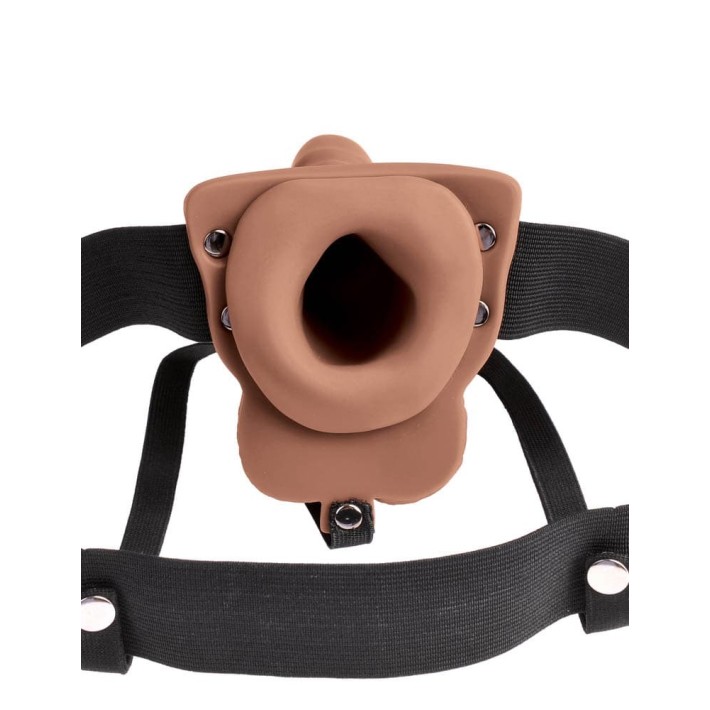 Strap-on/extensie Penis Cu Vibratii, Brun, 15 Cm 3