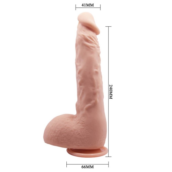 Dildo Clasic Cu Ventuza Beautiful Jason, Natural, 24 Cm 5