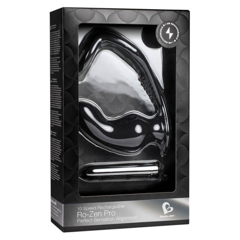 rosu, Vibrator Anal Ro-zen Pro 10 Viteze, Negru, 12.5 Cm, pasiune.ro