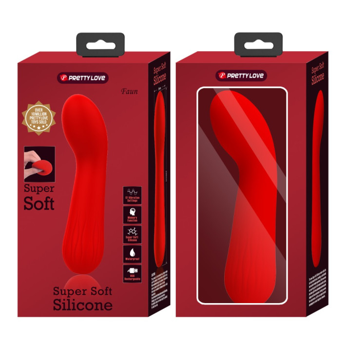 Vibrator Punctul G Faun, Rosu, 15 Cm 5