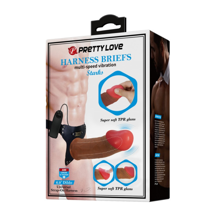 Pretty Love Stark Harness Briefs Brown 10