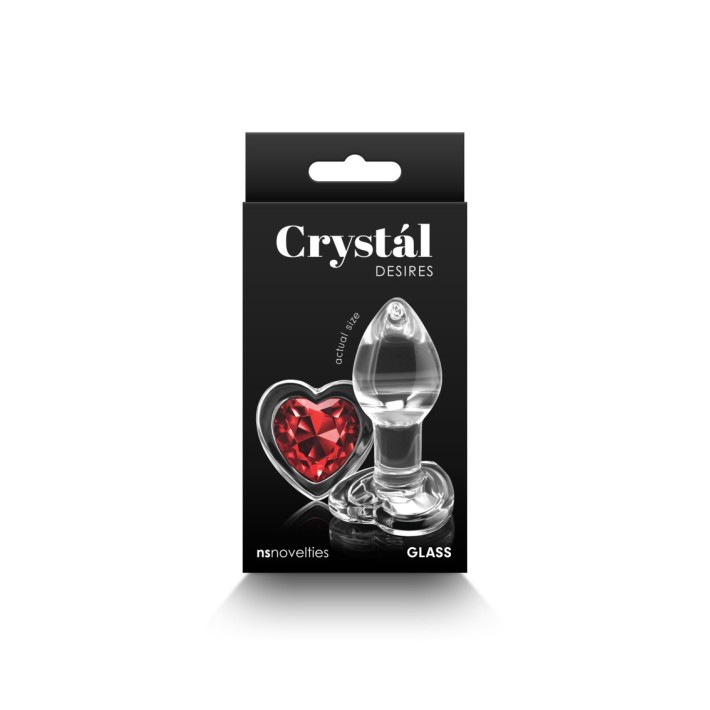 Dop Anal Crystal Desires Cu Inima Rosie S 3