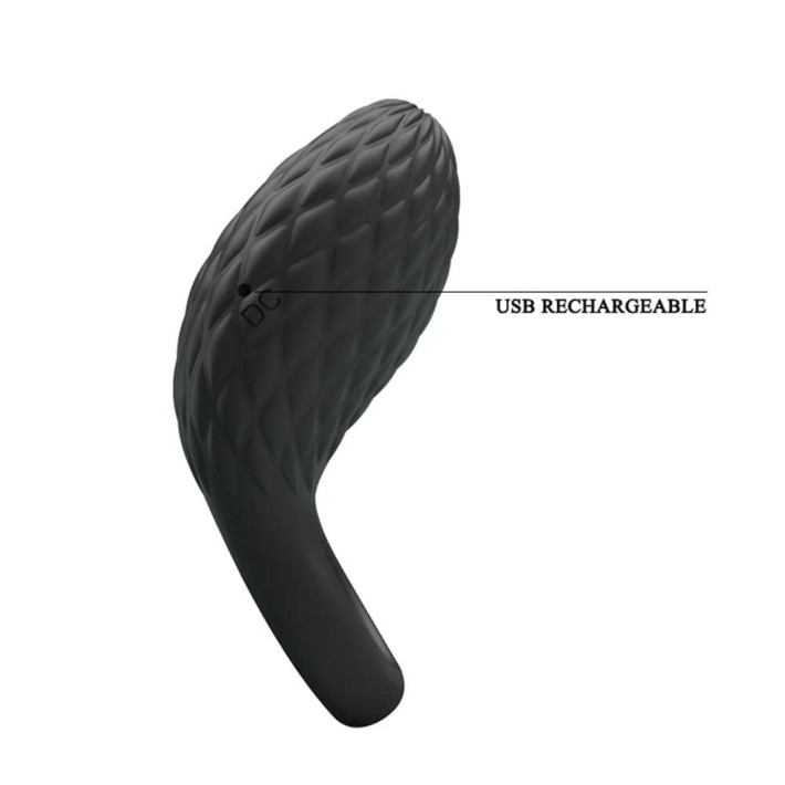 Inel Penis Cu Vibratii Heloise, Negru 4