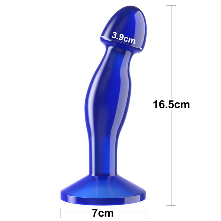 Dop Anal Flawless Clear, Albastru, 16.5 Cm 6