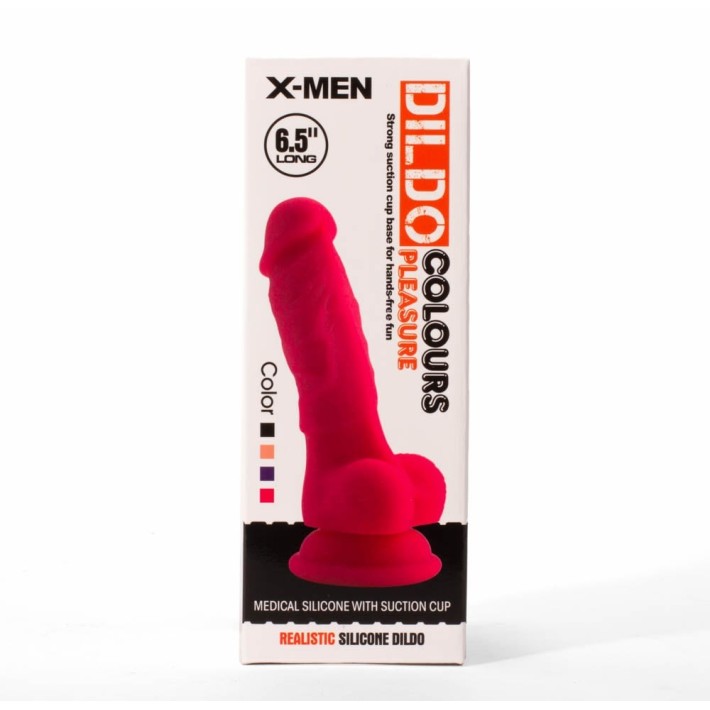 Dildo Realistic Colours Pleasure, Negru,16.5 Cm 5