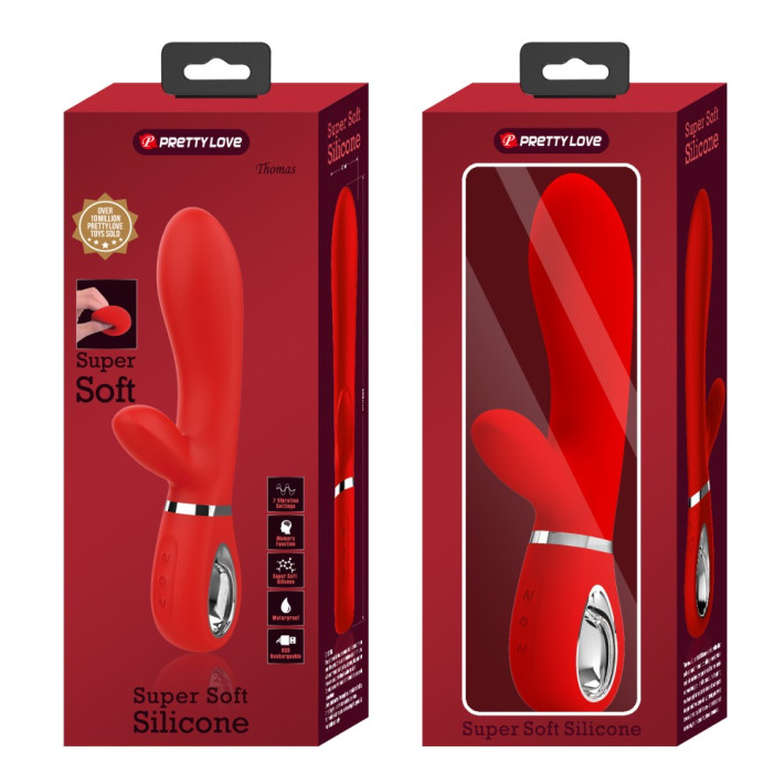 Vibrator Rabbit Thomas, Rosu, 20.5 Cm 5