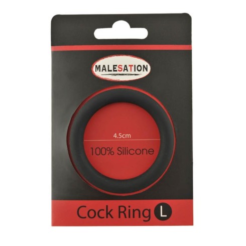 silicone, Inel Penis Malesation, Marimea L, Negru, pasiune.ro