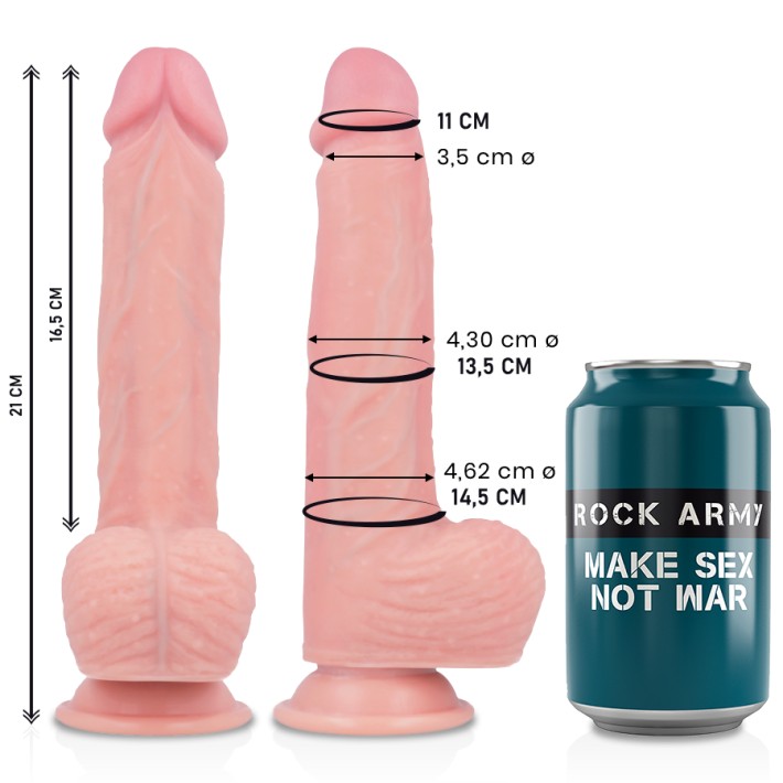 Dildo Realistic Din Silicon Lichid Rockarmy 21 Cm 6
