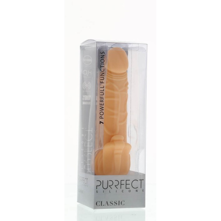 Vibrator Realistic Silicone Classic, Nude, 18 Cm 2