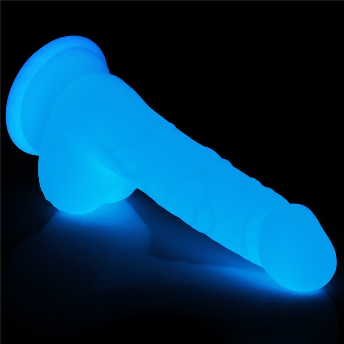 Dildo Fantezie Fosforescent Lumino Play, Alb, 17.5 Cm 15