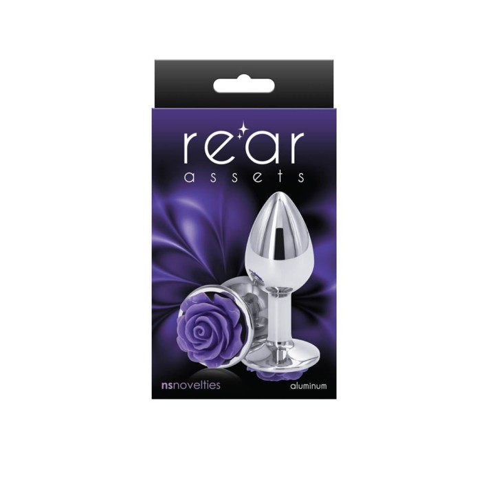 Dop Anal Rear Assets Rose, Argintiu+mov, Small 2