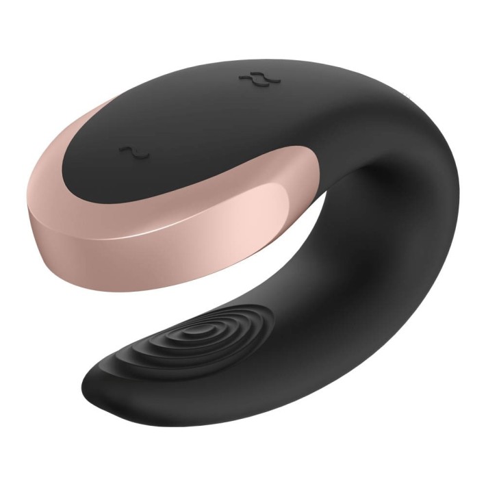 Vibrator Pentru Cupluri Double Love, Negru 4