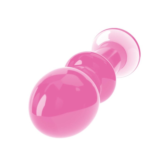 Dop Anal Din Sticla Borosilicata Glass Romance, Roz, 11.5 Cm 5