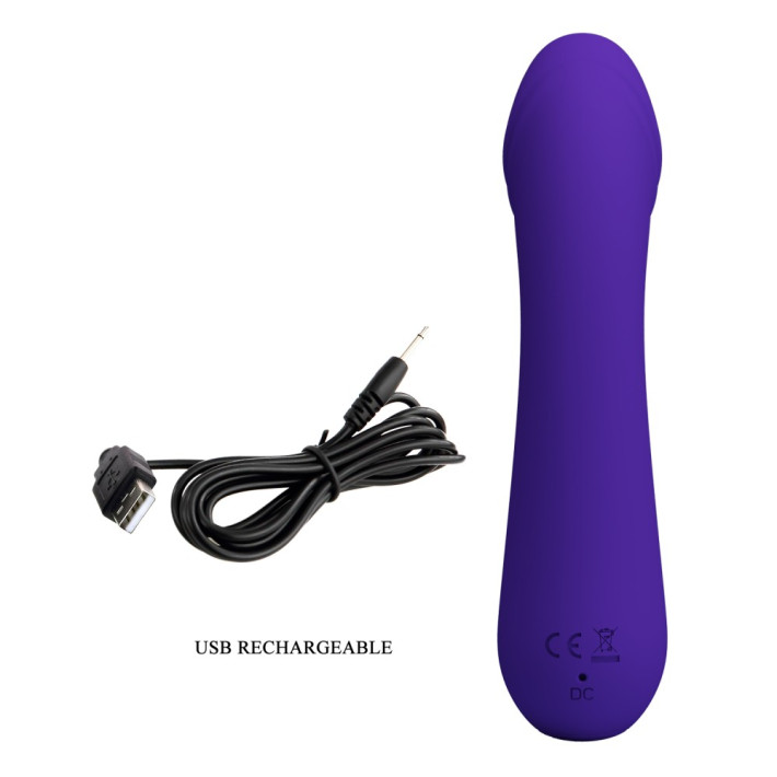 Vibrator Punctul G Cetus, Violet, 15 Cm 3