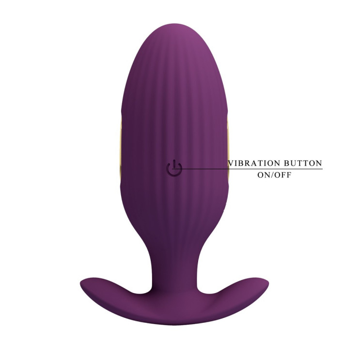 Vibrator Anal Cu Electro-stimulare Jefferson, Violet, 9 Cm 15