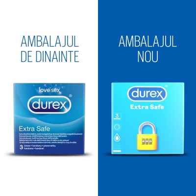 Prezervative Durex Extra Safe 3 Bucati