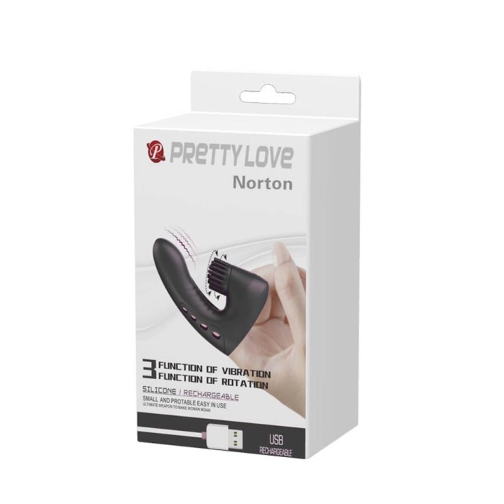 Degetar Cu Vibratii Si Rotatii Norton, Negru 7