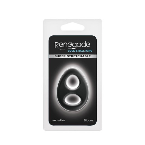 NS Toys, Inel Penis Renegade, Negru, pasiune.ro