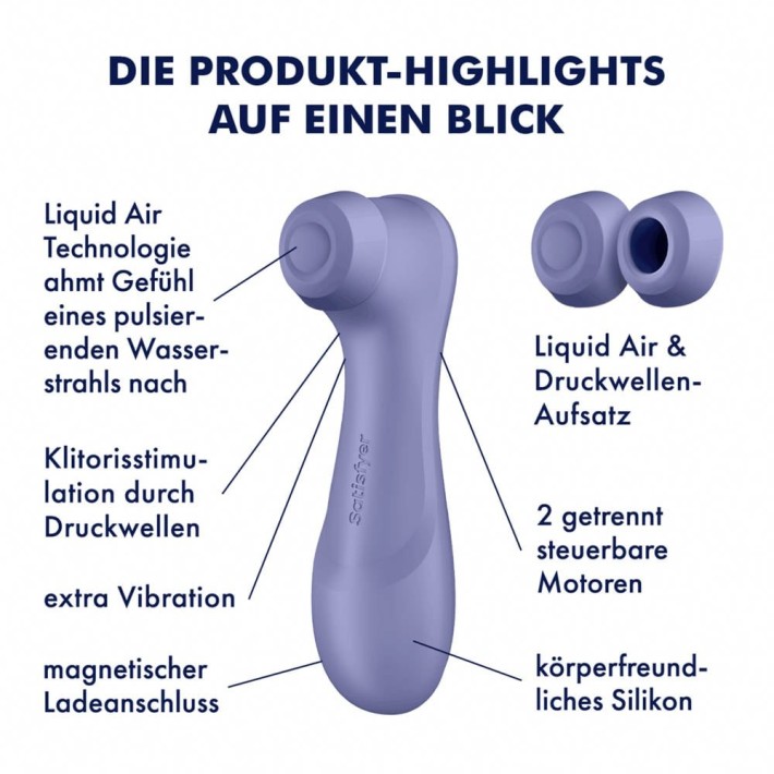 Vibrator Clitoridian Pro 2 Generation 3 Liquid Air, Lila 2