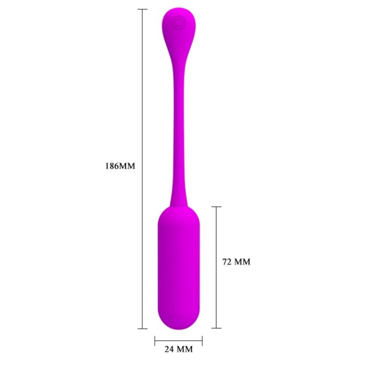 Ou Vibrator Cu Telecomanda Lechies, Violet 3