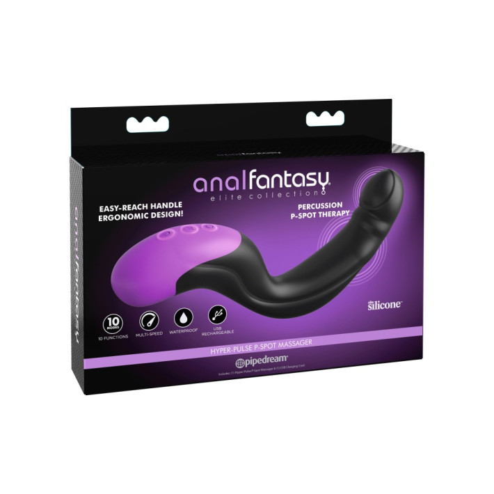 Hyper-pulse P-spot Massager Black/ Purple 4
