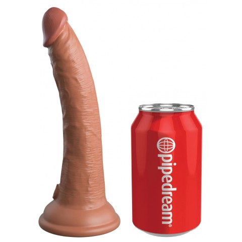 silicone, Dildo King Cock 2density Caramel 18cm, pasiune.ro