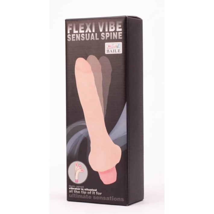 Vibrator Realistic Flexibil, Natural, 19.5 Cm 3