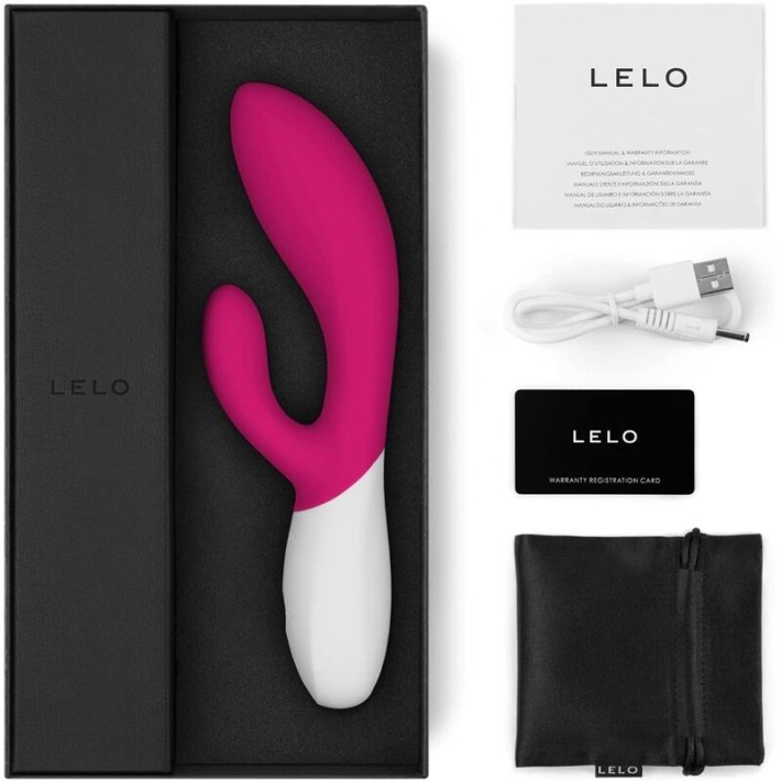 Vibrator Rabbit Ina 2, Fuchsia, 20 Cm 4