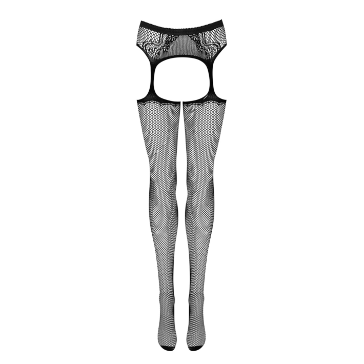 Colanti Tip Plasa Decupati Sexy Obsessive, Negru, S/m/l 8