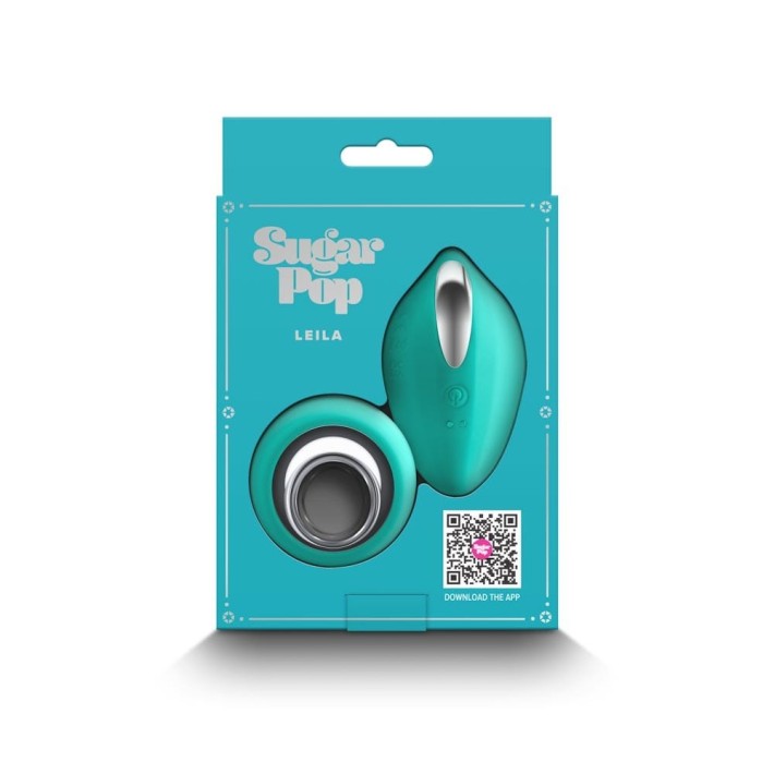 Vibrator Clitoridian Cu Telecomanda Sugar Pop Leila, Turcoaz 2