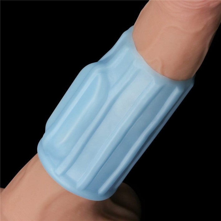 Inel / Manson Penis Cu Vibratii Ridge Knights, Albastru 4