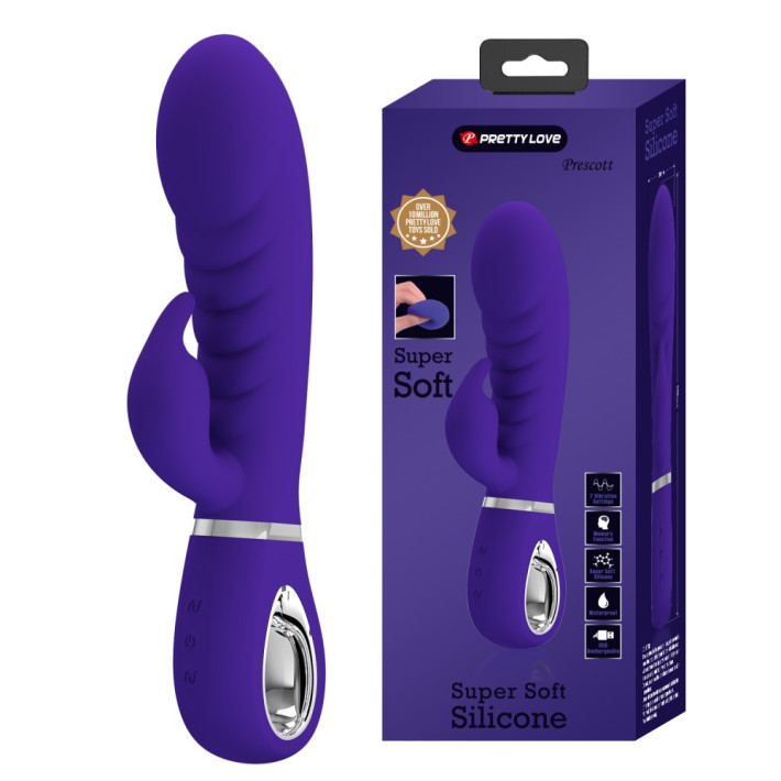 Vibrator Rabbit Prescott, Indigo, 20 Cm 4