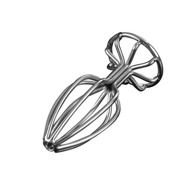 Dop Anal Stainless Anal Plug L, Metalic, 9 Cm 9