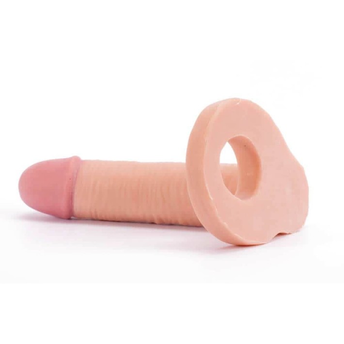 Strap-on Anal The Ultra Soft Double, Natural, 14 Cm 2