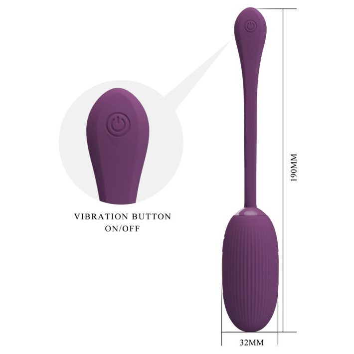 Ou Vibrator Cu Electro-stimulare Doreen, Violet 13