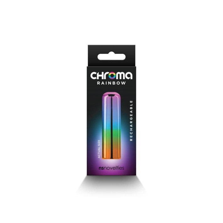 Glont Vibrator Chroma Rainbow, Multicolor, Small 4