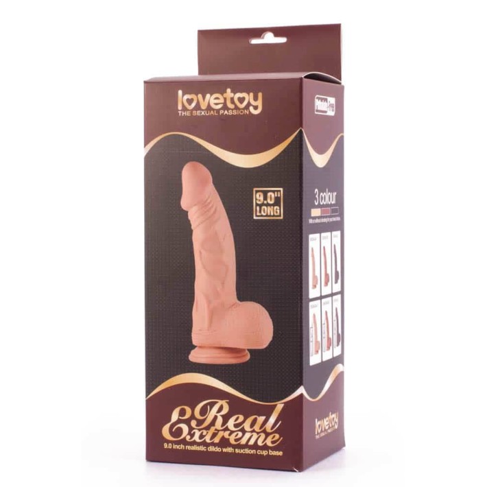 Dildo Realistic Cu Ventuza Real Extreme, Natural, 22.8 Cm 4