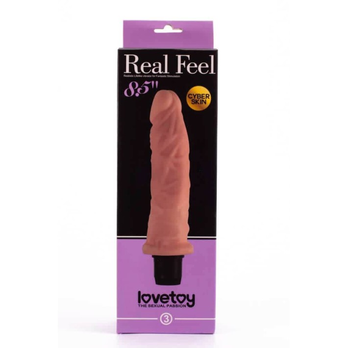 Vibrator Realistic Real Feel Cyberskin, Natural, 21.5 Cm 3