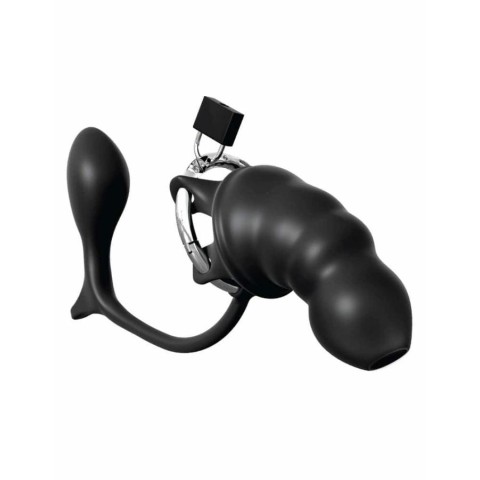 Pagina 20 - Esentiale, Cusca Pentru Penis/ Dispozitiv De Castitate Cu Dop Anal Ass-gasm Cock Blocker, Negru, pasiune.ro