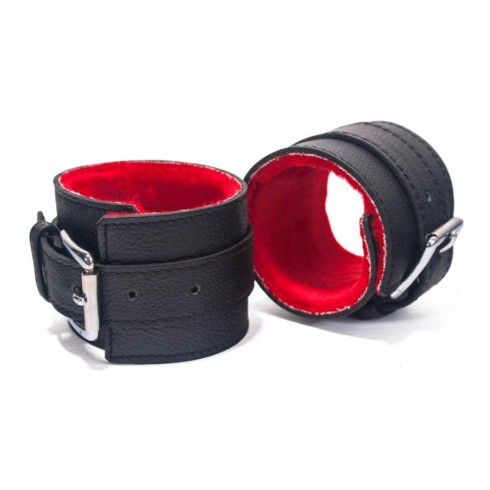 rosu, Catuse Sexy Din Piele, Negru + Rosu, pasiune.ro