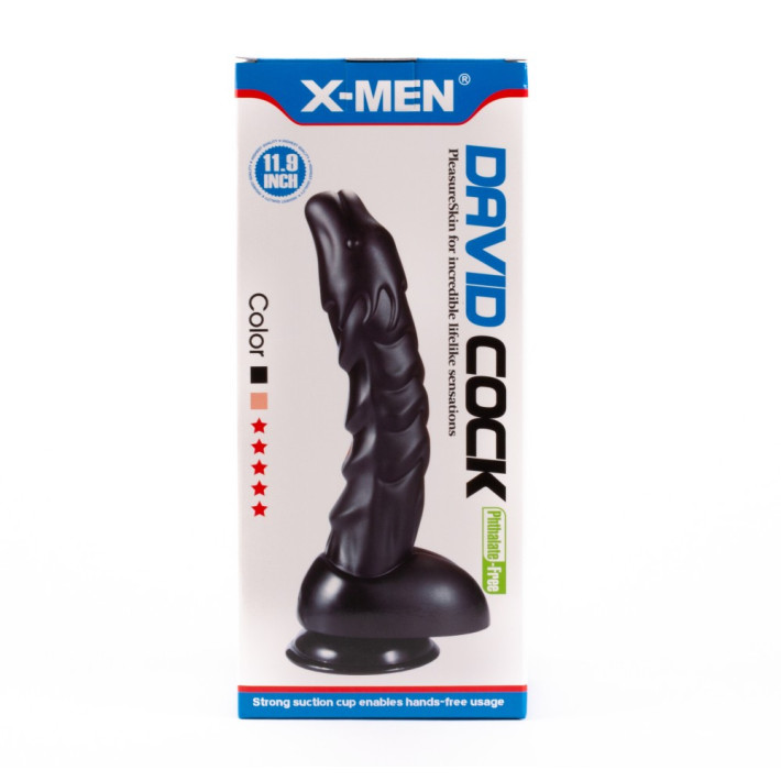 Dildo Xxl David Cock, Negru, 28 Cm 8