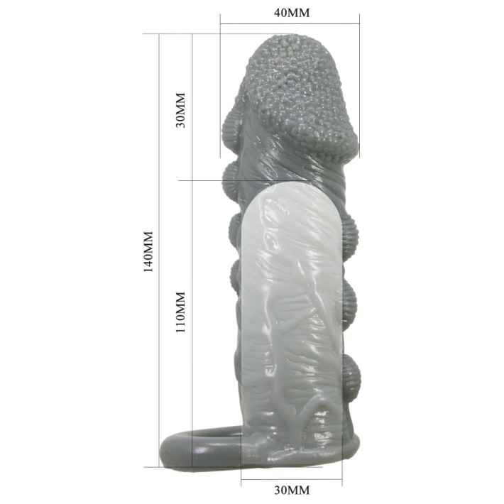 Pretty Love Realistic Penis Sleeve Black I 8