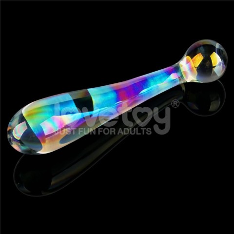 Dildouri Sticlametal, Dildo Sticla Twilight Gleam Glass Dildo- Alluring Arc, Transparent, 17 Cm, pasiune.ro