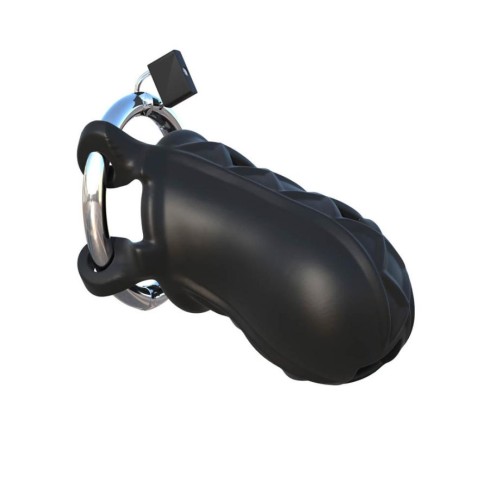 silicone, Cusca Pentru Penis/ Dispozitiv De Castitate Extreme Silicone Cock Blocker, Negru, pasiune.ro